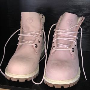 Light pink Timberland Boots size 6